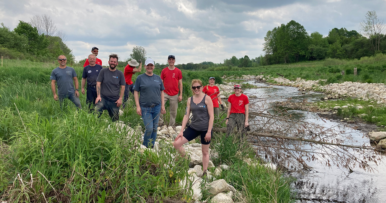 hps employees participate in river clean up